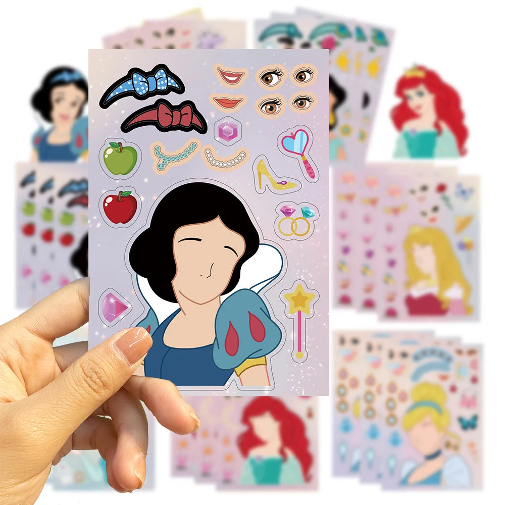 Princess Face Stickers® – Set Creativo de Pegatinas Infantiles