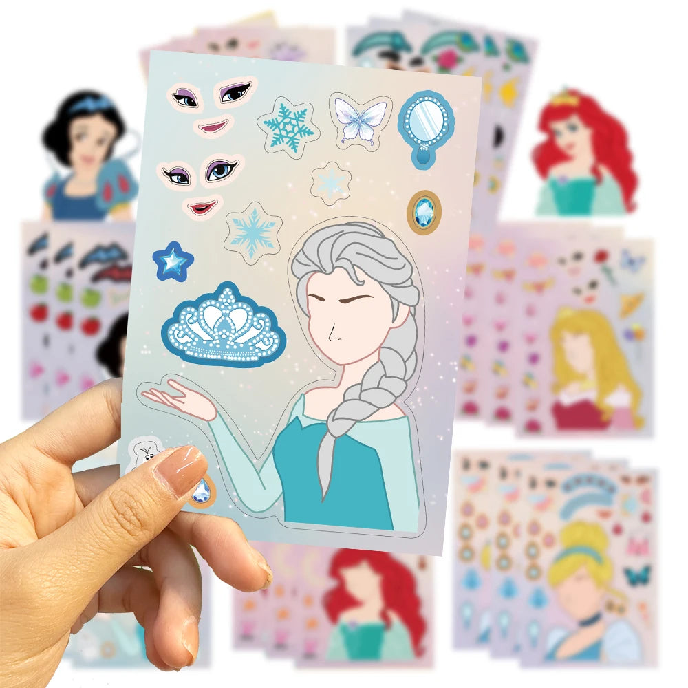 Princess Face Stickers® – Set Creativo de Pegatinas Infantiles