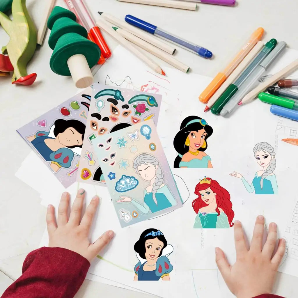 Princess Face Stickers® – Set Creativo de Pegatinas Infantiles