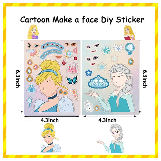 Princess Face Stickers® – Set Creativo de Pegatinas Infantiles